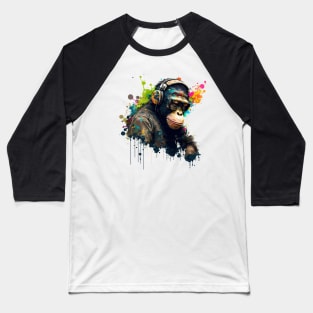 DJ Chimpanzee Baseball T-Shirt